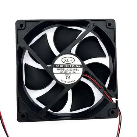 White 12025 DC12V LED Silent Double Aperture Mute Exhaust Cooling Fan With 33 Light Size:120x120x25mm - 3