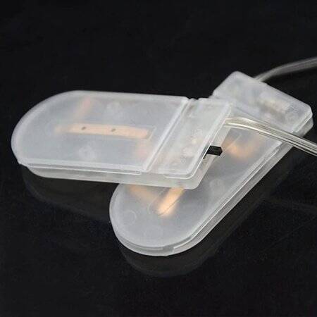 White 1x 6V Button Battery Box CR2032 LIR203 - 5