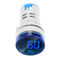 White 20-75Hz 22mm AD16-22DSHZ Round LED Hertz Meter Indicator Light - 4