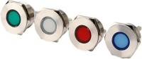 White 220V 16mm LED Metal Indicator Light - 1