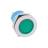 White 3-9V 22mm LED Metal Indicator Light - 1