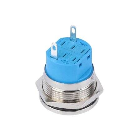 White 3-9V 22mm LED Metal Indicator Light - 2