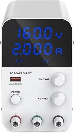 White WPS1602B 160V 2A DC Adjustable RegulaTor Power Supply With Cable 220V EU Plug - 3