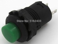 Yellow DS-427 12mm 2 PIN Lock-Free Self-Reset On-Off Push Button Switch - 3