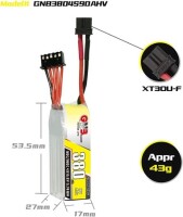 Yellow TCB 11.1V 1500MAH 25C Model Airplane Lithium Battery XT60 Female - 4