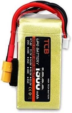 Yellow TCB 11.1V 1800MAH 35C Model Airplane Lithium Battery XT60 Female - 1