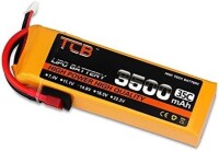 Yellow TCB 11.1V 5200MAH 25C Model Airplane Lithium Battery JST Female - 4