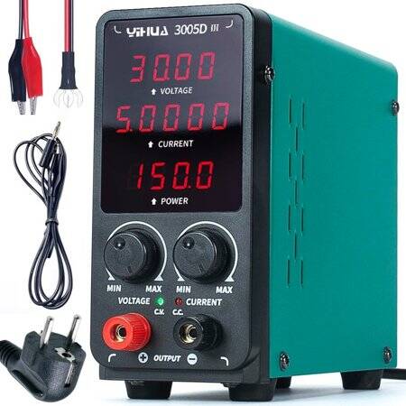 YIHUA3005D Regulated Adjustable DC Power Supply EU Plug - 1