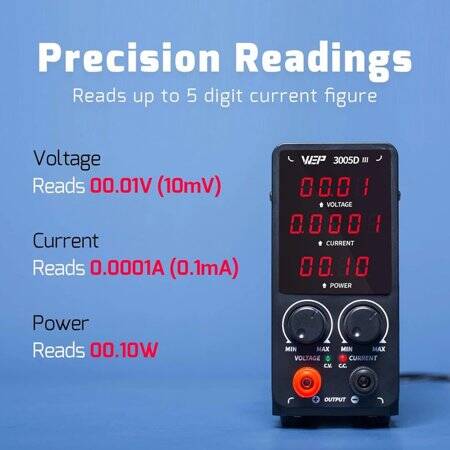 YIHUA3005D Regulated Adjustable DC Power Supply US Plug - 2