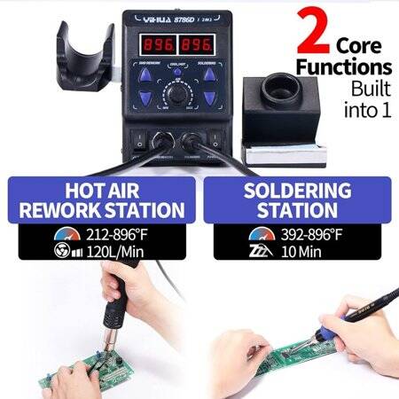 YIHUA8786D I Digital Display Hot Air Desoldering Station AU Plug - 2