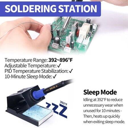 YIHUA8786D I Digital Display Hot Air Desoldering Station EU Plug - 4