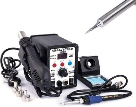 YIHUA8786D I Digital Display Hot Air Desoldering Station UK Plug - 1