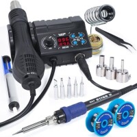 YIHUA882D Digital Display Hot Air Soldering Station 2 In 1 110V US Plug - 1