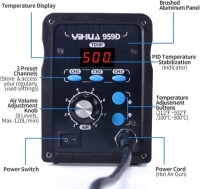 YIHUA959D-I Digital Display Hot Air Soldering Station 220V AU Plug - 2