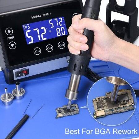 YIHUA993D M Intelligent Touch Screen High-Power Soldering Station AU Plug - 1